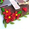 Love theme Quilled Red Flowers Greeting card image