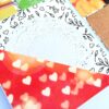Hot air Balloon Handmade Flowers Mini Scrapbook Greeting Card image