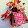 Valentine Card In A Box Pop up Handmade Gift image Valentine Card In A Box Pop up Handmade Gift image
