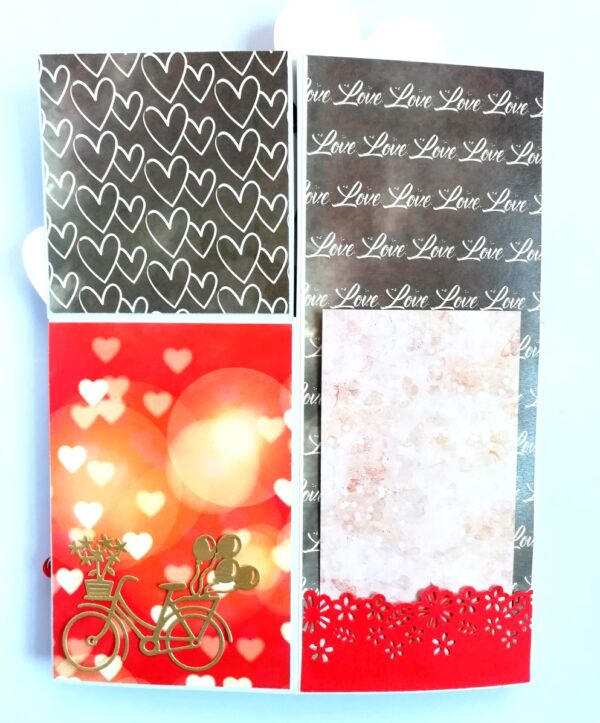 Valentine Card In A Box Pop up Handmade Gift image Valentine Card In A Box Pop up Handmade Gift image