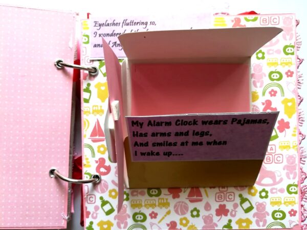 Sparkling Baby Girl Handmade Scrapbook Album image