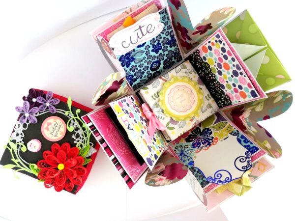 Love and Birthday Explosion Box With Mini Book Album image