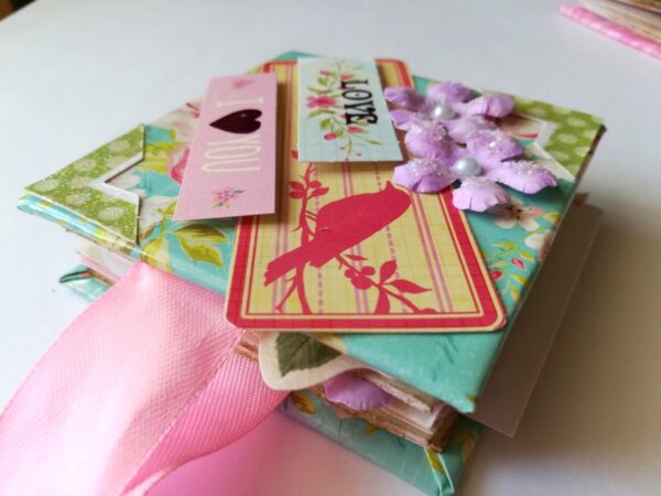 Pocket Mini Handmade Paper Book image Pocket Mini Handmade Paper Book image