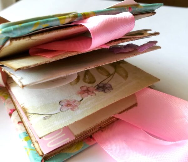 Pocket Mini Handmade Paper Book image Pocket Mini Handmade Paper Book image
