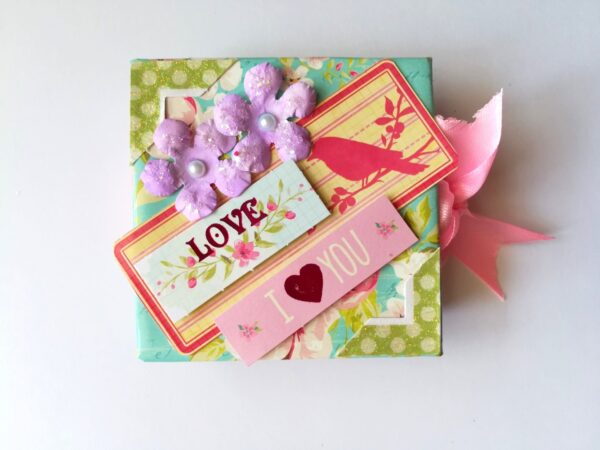 Pocket Mini Handmade Paper Book image Pocket Mini Handmade Paper Book image