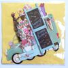 3D Pop up Truck With Flowers Birthday Greeting Card Gift image