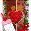 Shiny Red Heart Quilled Love Greeting Card image