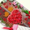 Shiny Red Heart Quilled Love Greeting Card image