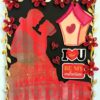 Couple In Paris Garland Quilled Greeting Card image