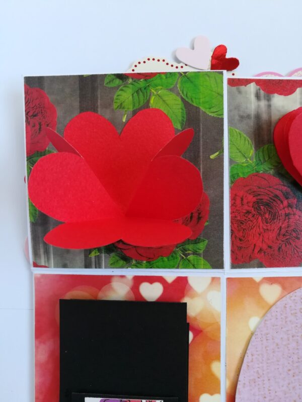 Valentine Card In A Box Pop up Handmade Gift image