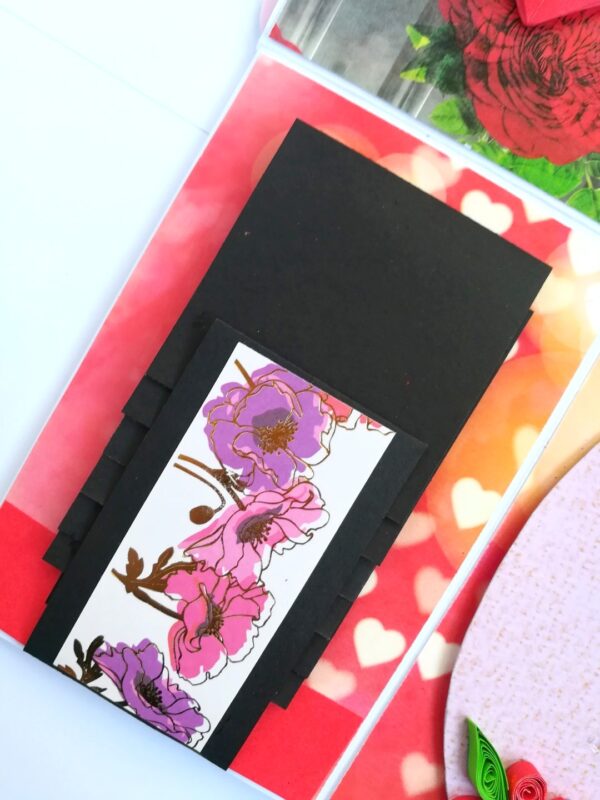 Valentine Card In A Box Pop up Handmade Gift image