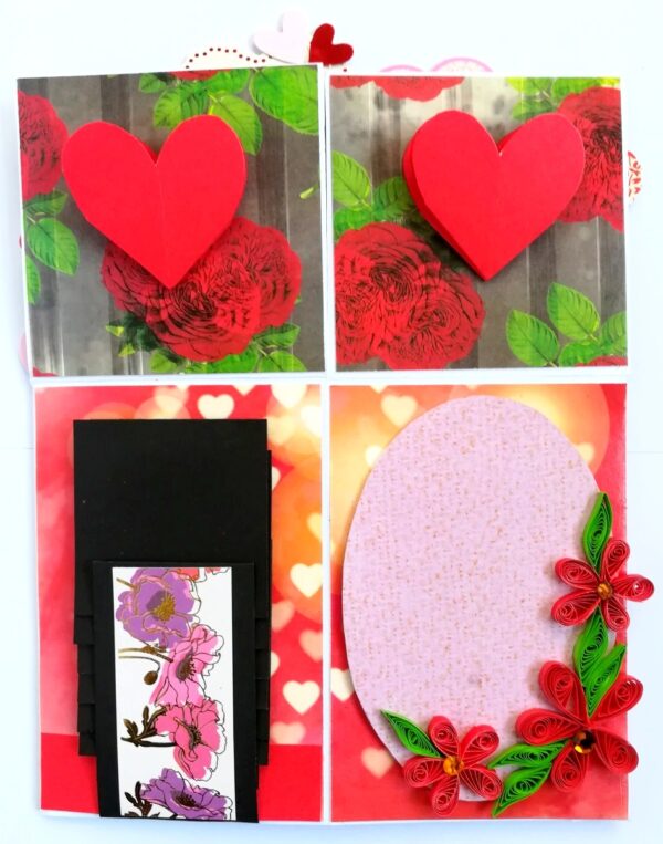 Valentine Card In A Box Pop up Handmade Gift image