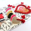 Valentine Hearty Shaker Handmade Greeting Card image