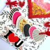 Valentine Hearty Shaker Handmade Greeting Card image