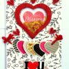 Valentine Hearty Shaker Handmade Greeting Card image