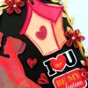 Couple In Paris Garland Quilled Greeting Card image