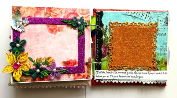 Best Friends Handmade Scrapbook Album image Best Friends Handmade Scrapbook Album image
