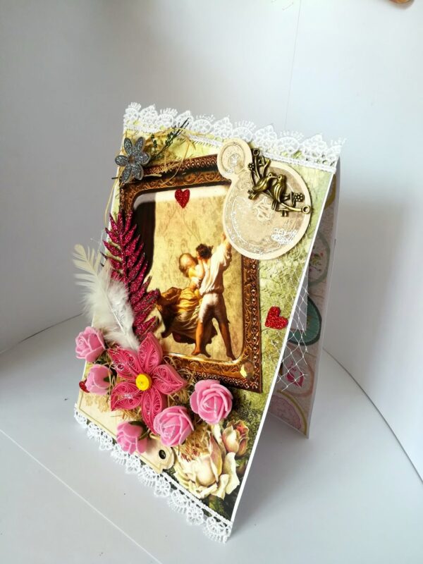 Love Couple Twist and Pop up Greeting Card image Love Couple Twist and Pop up Greeting Card image