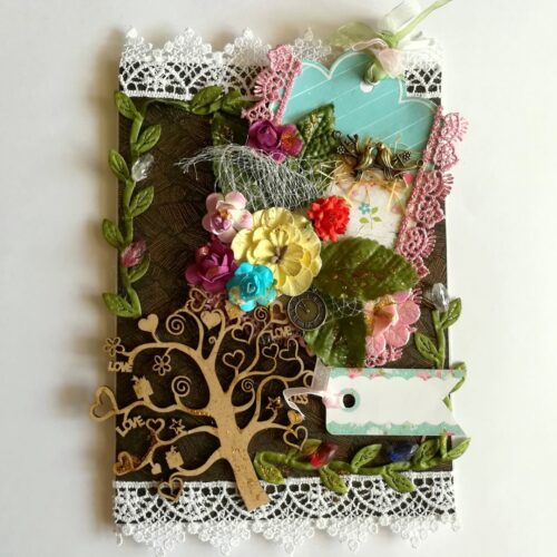 Too Much Love Funky Handmade Greeting Card image