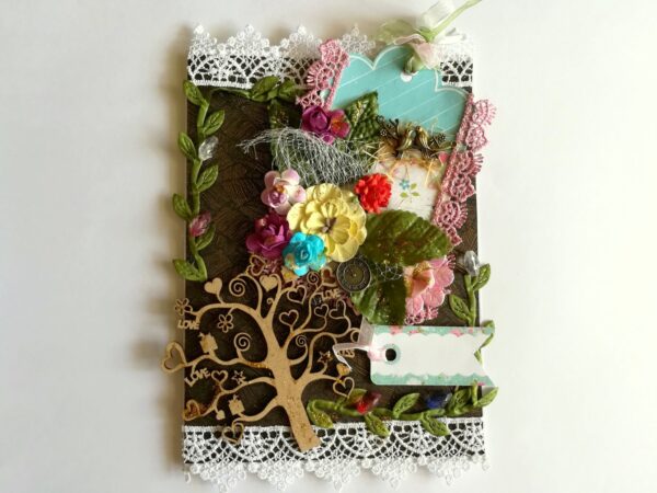 Too Much Love Funky Handmade Greeting Card image