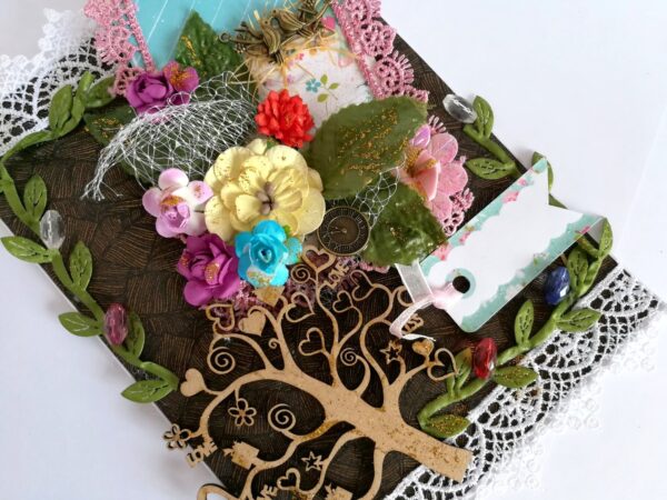 Too Much Love Funky Handmade Greeting Card image
