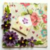 Purple Quilled Flowers Greeting Card image