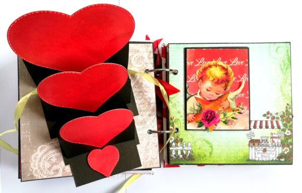Valentine Together Forever Handmade Love Scrapbook image