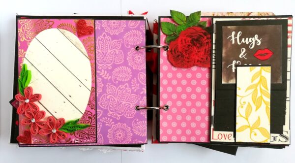 Valentine Together Forever Handmade Love Scrapbook image