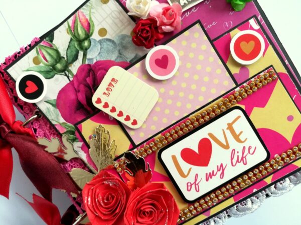 Valentine Together Forever Handmade Love Scrapbook image