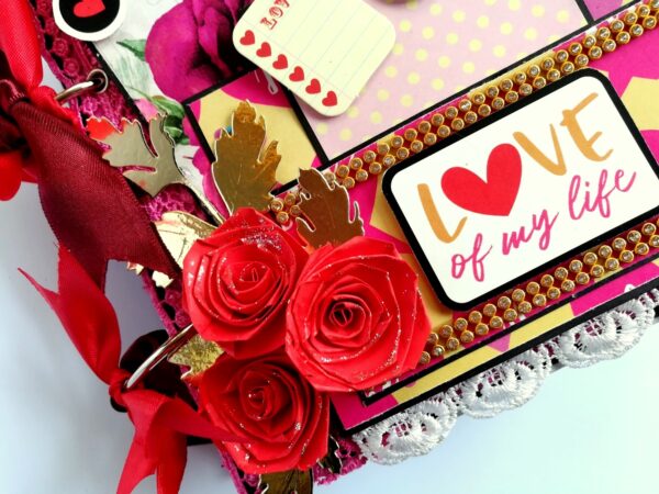 Valentine Together Forever Handmade Love Scrapbook image