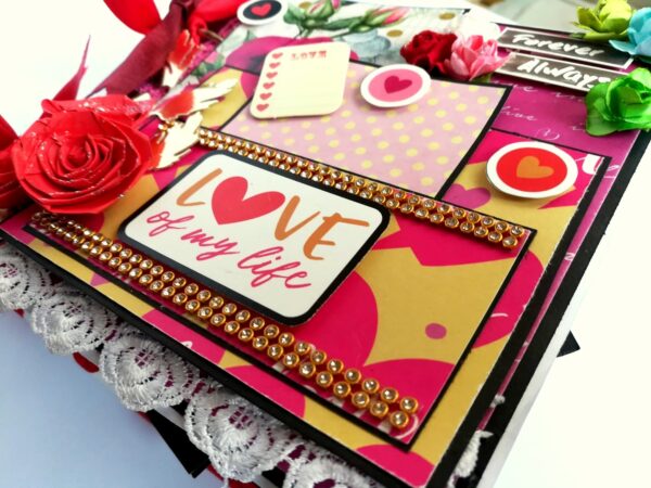 Valentine Together Forever Handmade Love Scrapbook image