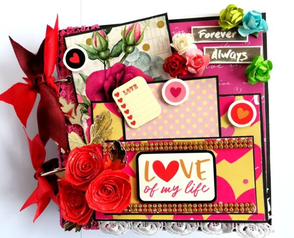 Valentine Together Forever Handmade Love Scrapbook image