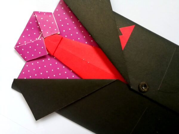 Suit Themed Male Handmade Greeting Card image