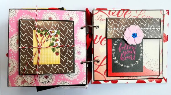 Valentine Together Forever Handmade Love Scrapbook image