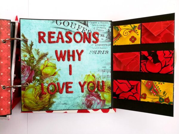 Valentine Together Forever Handmade Love Scrapbook image
