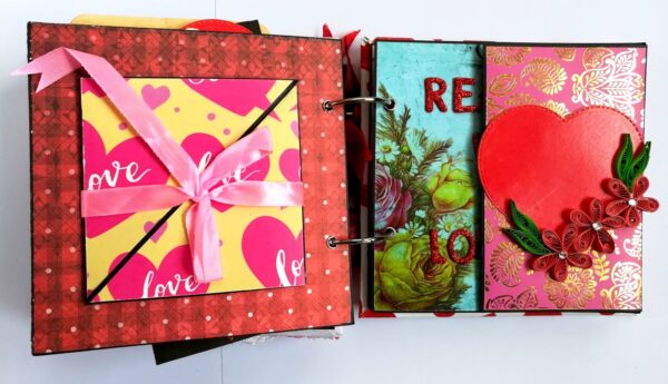 Valentine Together Forever Handmade Love Scrapbook image