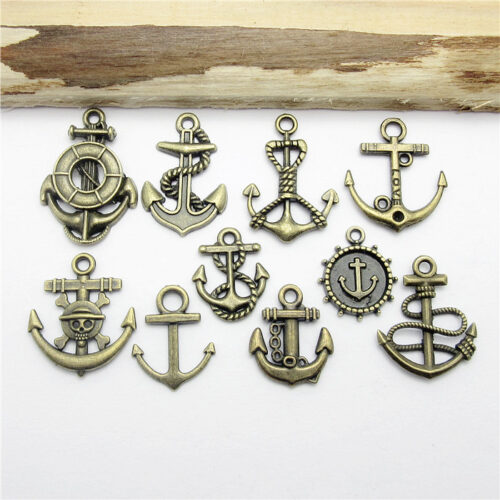 Anchor Metal Charms - Pack of 5 Mixed image Anchor Metal Charms - Pack of 5 Mixed image