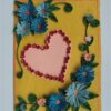 Blue Flowers In Yellow Base & Heart Greeting Card image