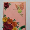 Glittering Roses With Beautiful Fairy Greeting Card image