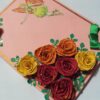 Glittering Roses With Beautiful Fairy Greeting Card image