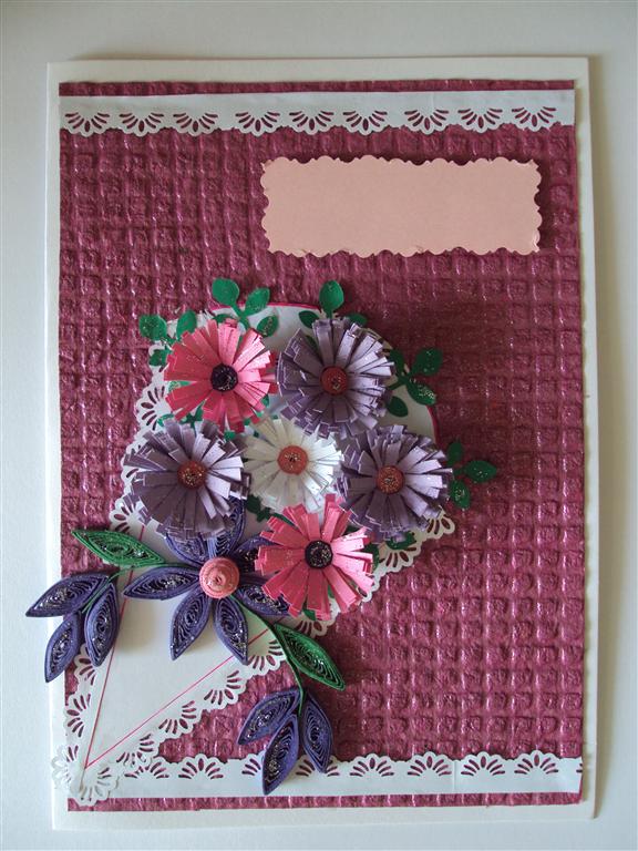 Sweet Purple Bouquet Greeting Card image Sweet Purple Bouquet Greeting Card image
