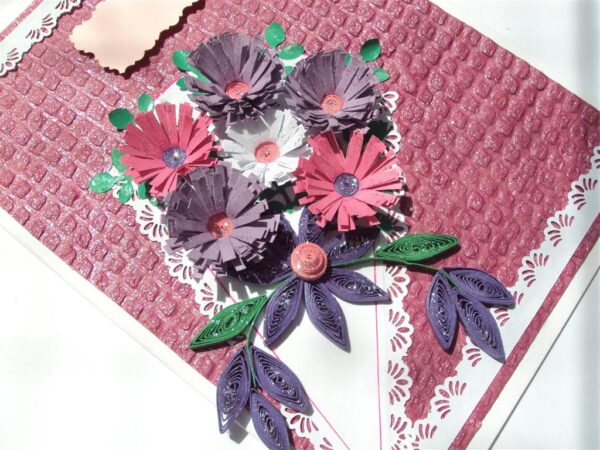 Sweet Purple Bouquet Greeting Card image Sweet Purple Bouquet Greeting Card image