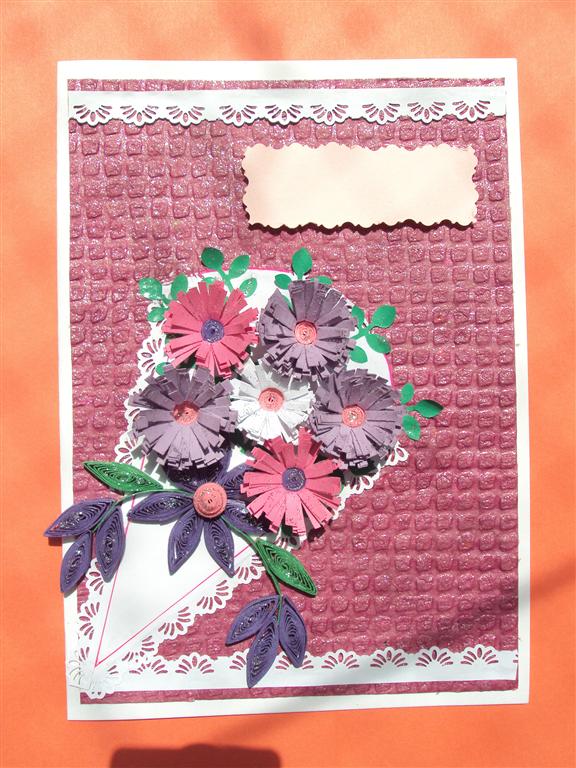 Sweet Purple Bouquet Greeting Card image Sweet Purple Bouquet Greeting Card image