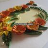Yellow Flowers In Semicircle Greeting Card image