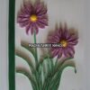 Beautiful Purple Flowers With Paper Lace Greeting Card image