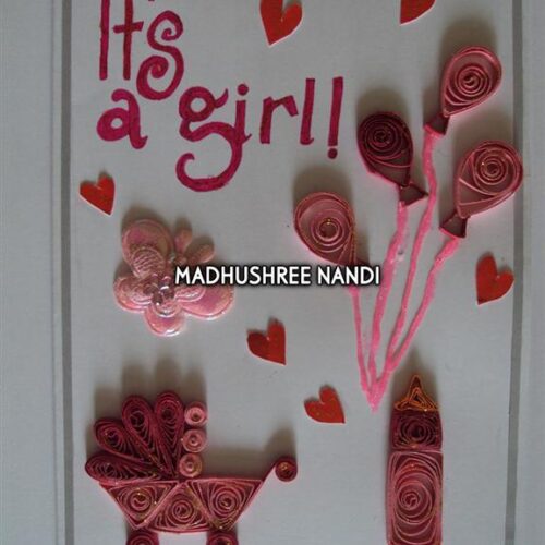 Sweet Baby Girl Congratulations Greeting Card image