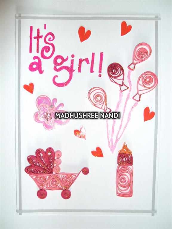 Sweet Baby Girl Congratulations Greeting Card image