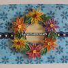 Multicolored Flower Garland Greeting Card image Multicolored Flower Garland Greeting Card image