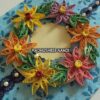 Multicolored Flower Garland Greeting Card image Multicolored Flower Garland Greeting Card image