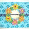 Multicolored Flower Garland Greeting Card image Multicolored Flower Garland Greeting Card image